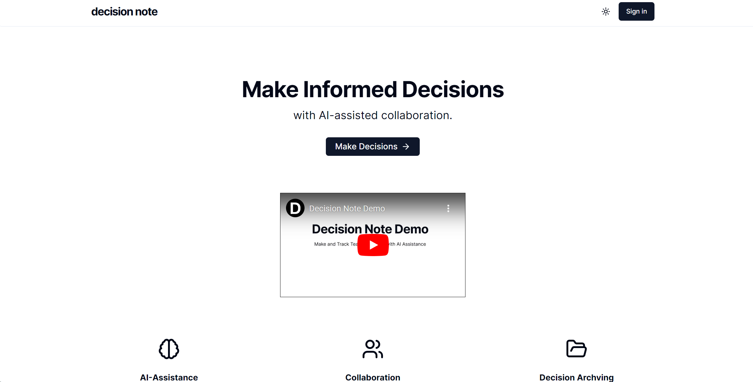 Decision Note